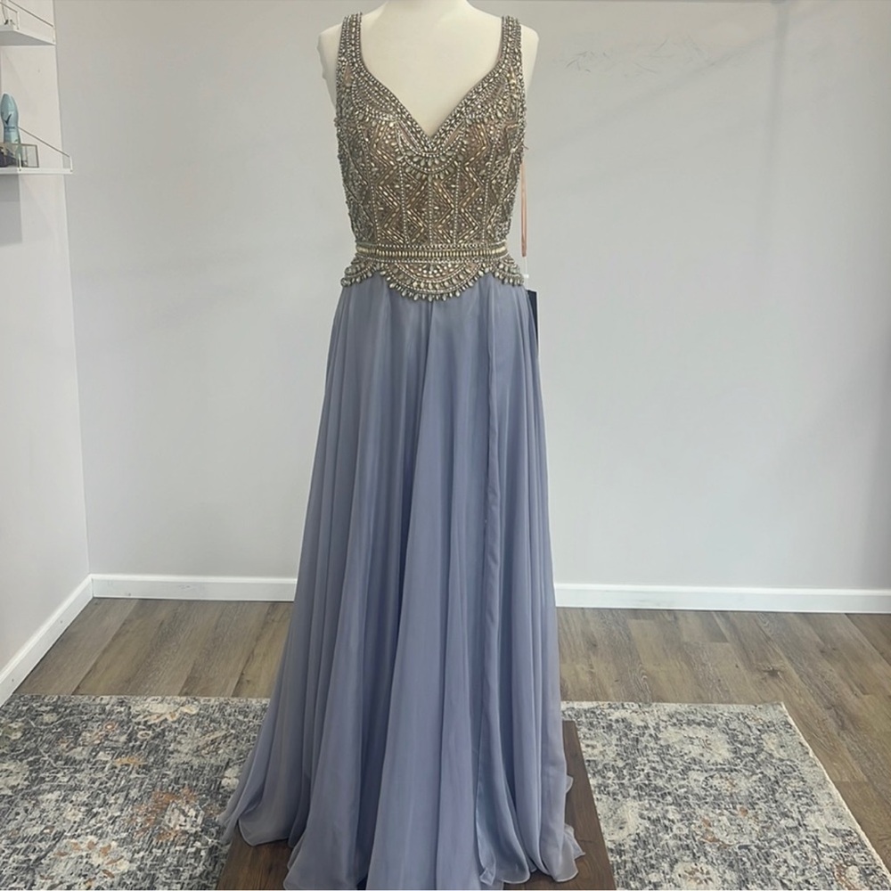MAC DUGGAL PROM 65885 Platinum NWT
